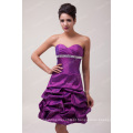 Grace Karin Girls Beautiful Sexy Off Shoulder Sweetheart Decote Curto Puffy vestidos de cocktail roxo CL3143